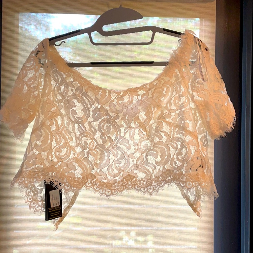 New - Tadashi Shoji Virginia lace dress topper